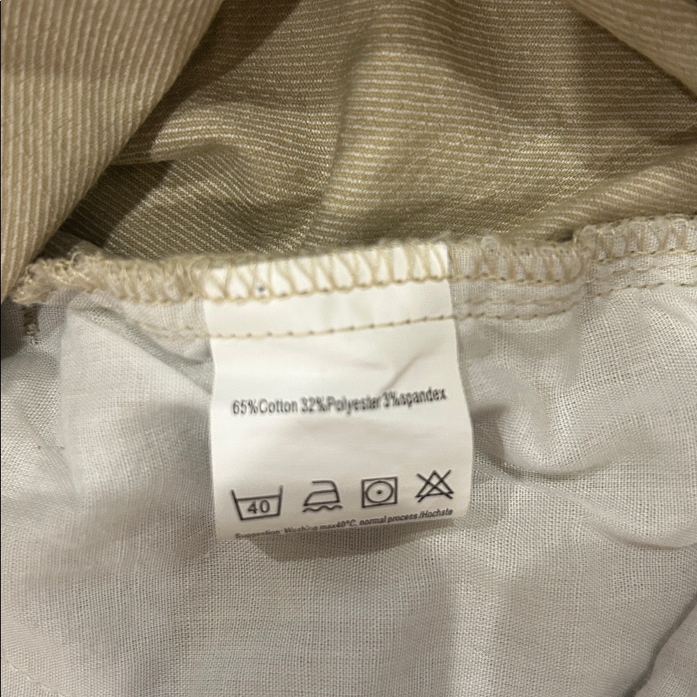 Beige Drawstring Pants - Picture 5 of 5